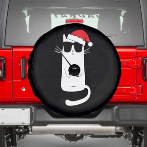 Funny Cat Fencing Christmas Spare Tire Cover Cute Kitty Lover TS14 Black Print Your Wear