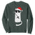 Funny Cat Fencing Christmas Sweatshirt Cute Kitty Lover - Print Your Wear