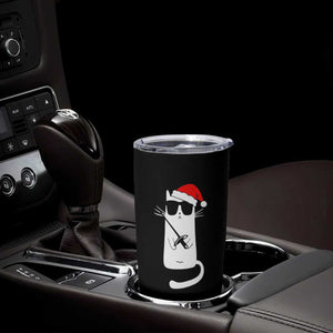 Funny Cat Fencing Christmas Tumbler Cup Cute Kitty Lover - Print Your Wear