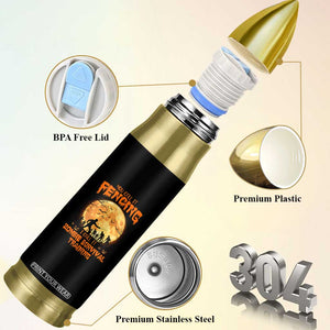 Funny Fencing Halloween Bullet Tumbler You Call It Fencing Zombie Survival TS14 Print Your Wear