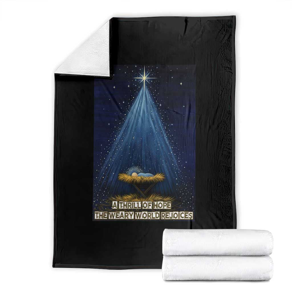 Nativity Scene Christmas Throw Blanket Biible Baby Jesus Christian TS14 Black Print Your Wear