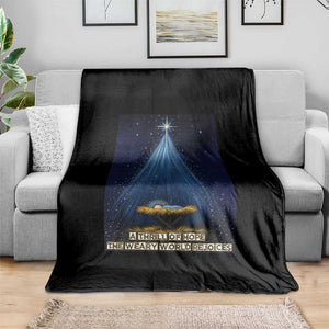 Nativity Scene Christmas Throw Blanket Biible Baby Jesus Christian TS14 Print Your Wear