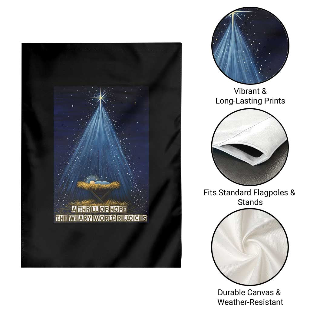 Nativity Scene Christmas Garden Flag Biible Baby Jesus Christian TS14 Print Your Wear