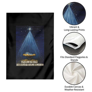 Nativity Scene Christmas Garden Flag Biible Baby Jesus Christian TS14 Print Your Wear