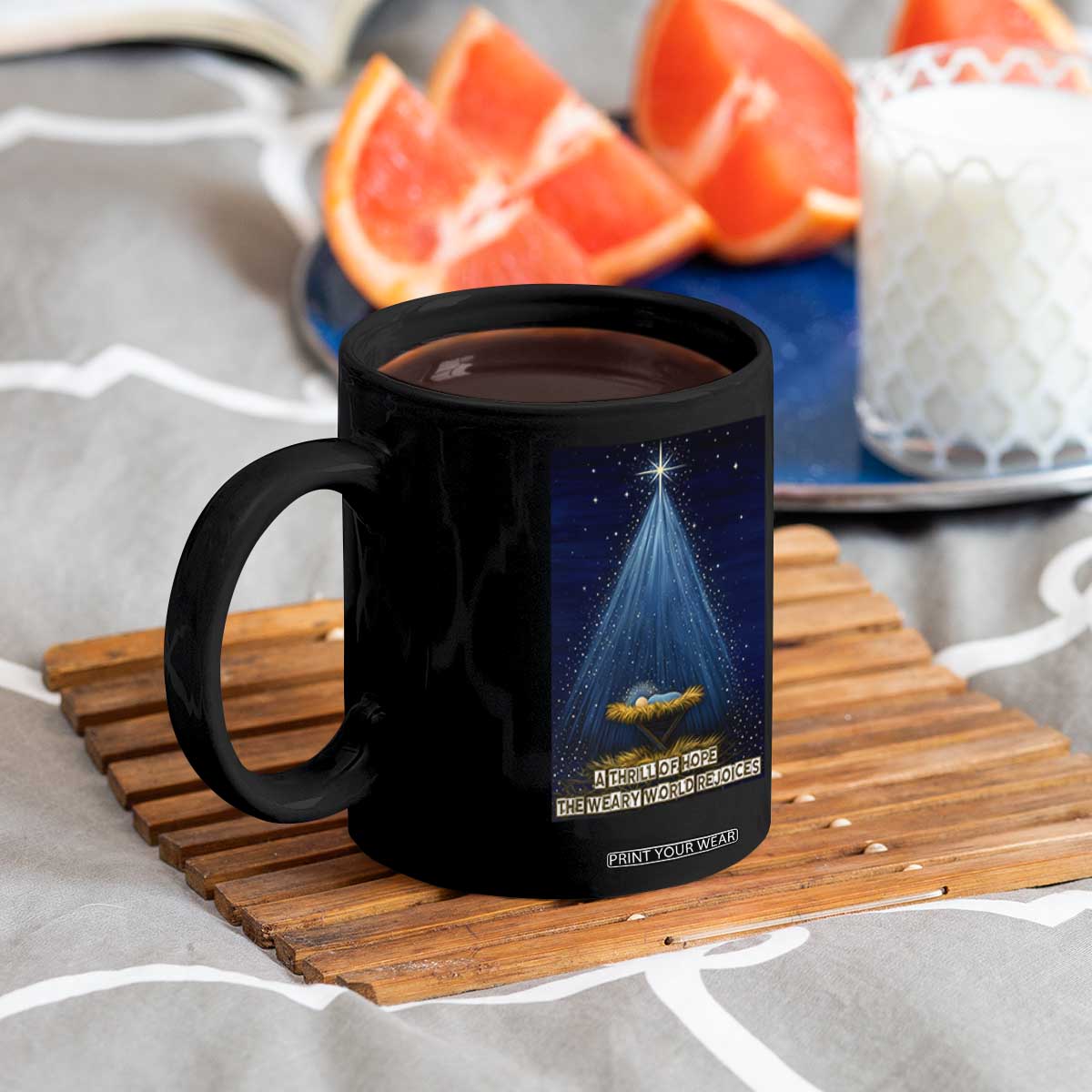 Nativity Scene Christmas Coffee Mug Biible Baby Jesus Christian TS14 Print Your Wear