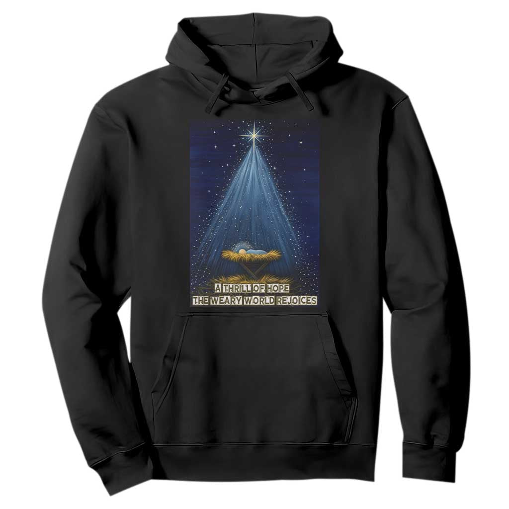 Nativity Scene Christmas Hoodie Biible Baby Jesus Christian TS14 Black Print Your Wear