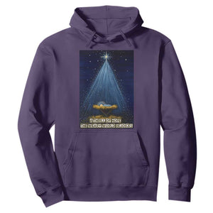 Nativity Scene Christmas Hoodie Biible Baby Jesus Christian TS14 Purple Print Your Wear