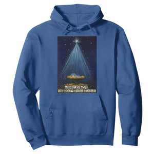 Nativity Scene Christmas Hoodie Biible Baby Jesus Christian TS14 Royal Blue Print Your Wear
