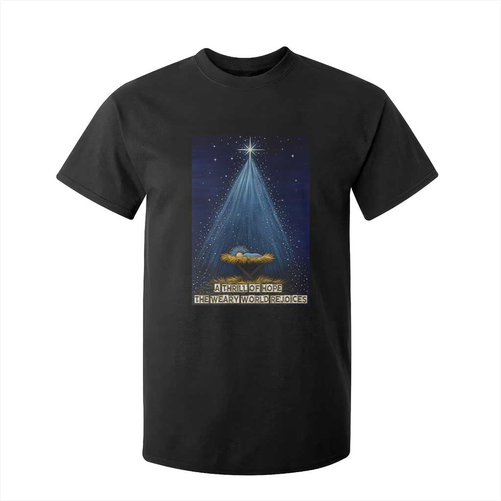 Nativity Scene Christmas T Shirt For Kid Biible Baby Jesus Christian TS14 Black Print Your Wear