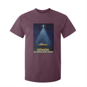 Nativity Scene Christmas T Shirt For Kid Biible Baby Jesus Christian TS14 Maroon Print Your Wear