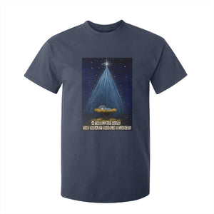 Nativity Scene Christmas T Shirt For Kid Biible Baby Jesus Christian TS14 Navy Print Your Wear