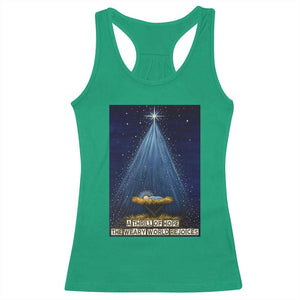 Nativity Scene Christmas Racerback Tank Top Biible Baby Jesus Christian - Print Your Wear
