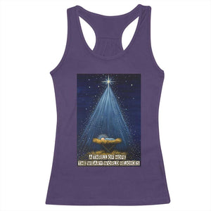 Nativity Scene Christmas Racerback Tank Top Biible Baby Jesus Christian - Print Your Wear