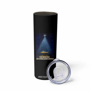Nativity Scene Christmas Skinny Tumbler Biible Baby Jesus Christian TS14 Print Your Wear
