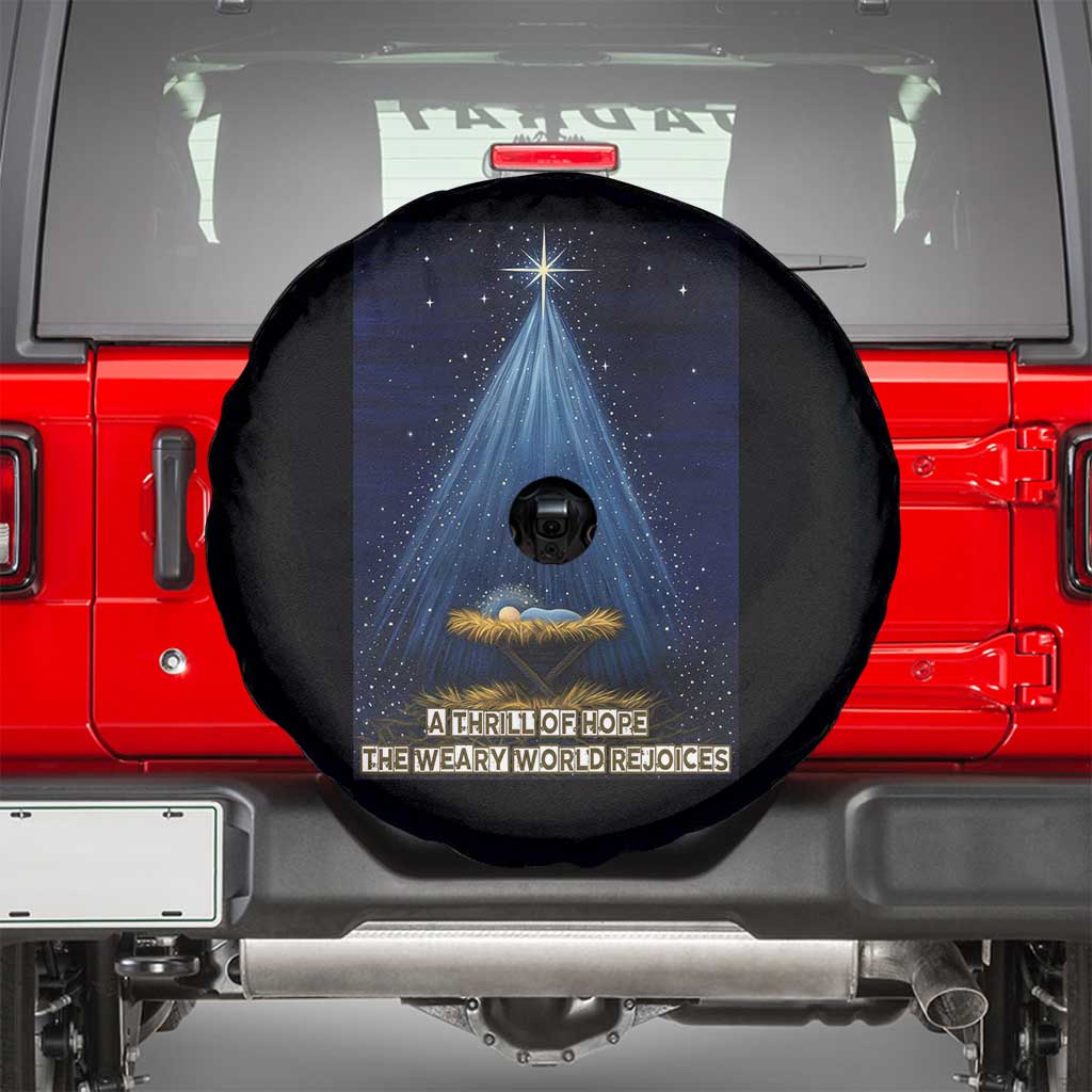Nativity Scene Christmas Spare Tire Cover Biible Baby Jesus Christian TS14 Black Print Your Wear