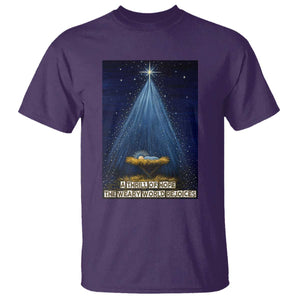 Nativity Scene Christmas T Shirt Biible Baby Jesus Christian TS14 Purple Print Your Wear