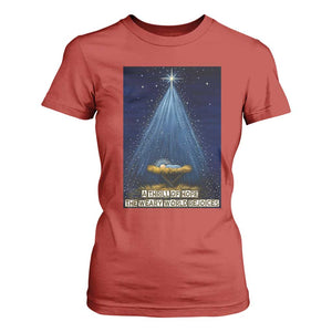 Nativity Scene Christmas T Shirt For Women Biible Baby Jesus Christian TS14 Red Print Your Wear