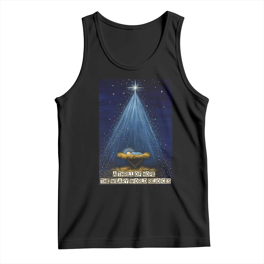 Nativity Scene Christmas Tank Top Biible Baby Jesus Christian TS14 Black Print Your Wear
