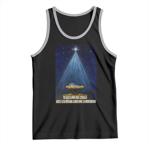 Nativity Scene Christmas Tank Top Biible Baby Jesus Christian TS14 Black Athletic Heather Print Your Wear
