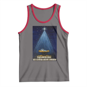Nativity Scene Christmas Tank Top Biible Baby Jesus Christian TS14 Deep Heather Red Print Your Wear