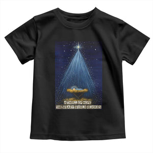Nativity Scene Christmas Toddler T Shirt Biible Baby Jesus Christian TS14 Black Print Your Wear