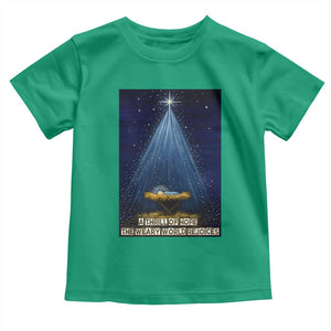 Nativity Scene Christmas Toddler T Shirt Biible Baby Jesus Christian TS14 Irish Green Print Your Wear