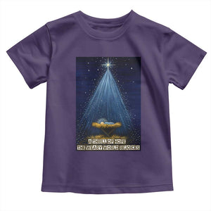 Nativity Scene Christmas Toddler T Shirt Biible Baby Jesus Christian TS14 Purple Print Your Wear