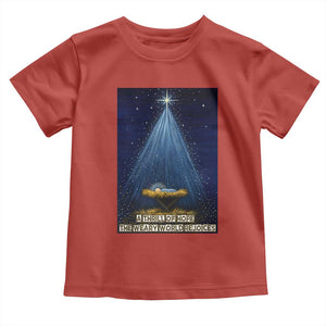 Nativity Scene Christmas Toddler T Shirt Biible Baby Jesus Christian TS14 Red Print Your Wear