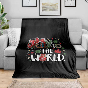 Nativity Scene Christmas Throw Blanket Joy To The World TS14 Print Your Wear