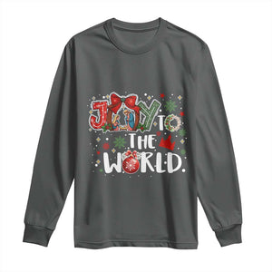 Nativity Scene Christmas Long Sleeve Shirt Joy To The World - Print Your Wear