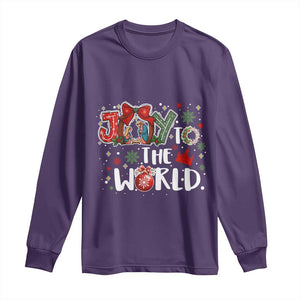 Nativity Scene Christmas Long Sleeve Shirt Joy To The World - Print Your Wear