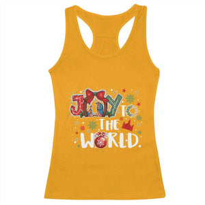 Nativity Scene Christmas Racerback Tank Top Joy To The World - Print Your Wear