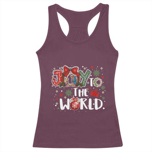 Nativity Scene Christmas Racerback Tank Top Joy To The World - Print Your Wear