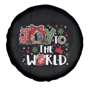 Nativity Scene Christmas Spare Tire Cover Joy To The World TS14 Print Your Wear