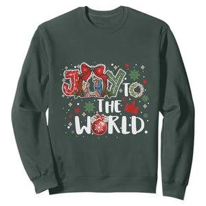 Nativity Scene Christmas Sweatshirt Joy To The World - Print Your Wear