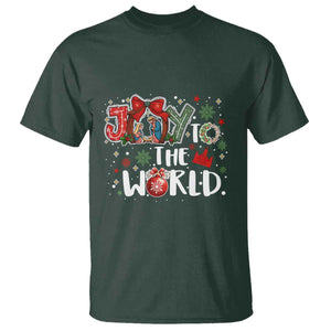 Nativity Scene Christmas T Shirt Joy To The World TS14 Dark Forest Green Print Your Wear