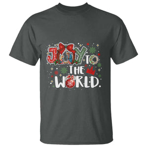 Nativity Scene Christmas T Shirt Joy To The World TS14 Dark Heather Print Your Wear