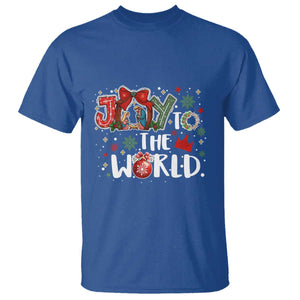 Nativity Scene Christmas T Shirt Joy To The World TS14 Royal Blue Print Your Wear