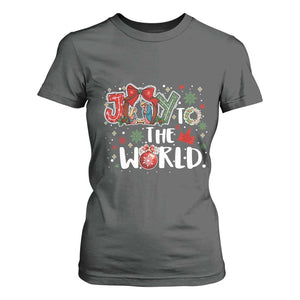 Nativity Scene Christmas T Shirt For Women Joy To The World TS14 Dark Heather Print Your Wear