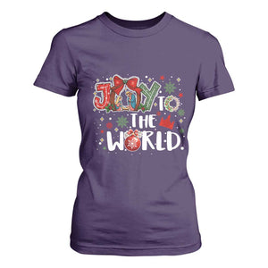Nativity Scene Christmas T Shirt For Women Joy To The World TS14 Purple Print Your Wear