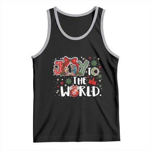 Nativity Scene Christmas Tank Top Joy To The World TS14 Black Athletic Heather Print Your Wear