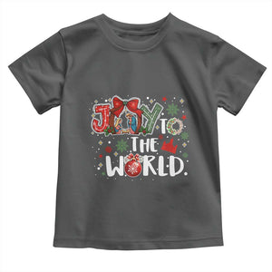 Nativity Scene Christmas Toddler T Shirt Joy To The World TS14 Dark Heather Print Your Wear
