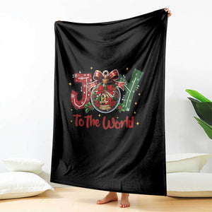 Jesus Christmas Throw Blanket Joy To The World TS14 Print Your Wear