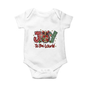 Jesus Christmas Baby Onesie Joy To The World TS14 White Print Your Wear