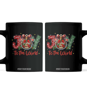 Jesus Christmas Coffee Mug Joy To The World TS14 Black Print Your Wear