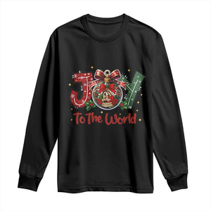 Jesus Christmas Long Sleeve Shirt Joy To The World - Print Your Wear