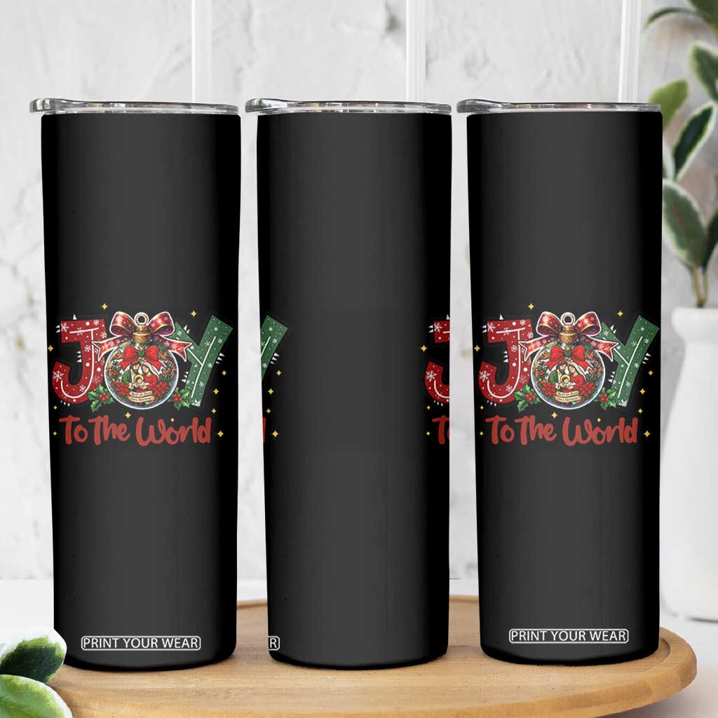 Jesus Christmas Skinny Tumbler Joy To The World TS14 Print Your Wear