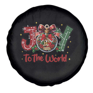 Jesus Christmas Spare Tire Cover Joy To The World TS14 Print Your Wear