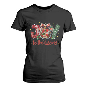 Jesus Christmas T Shirt For Women Joy To The World TS14 Black Print Your Wear