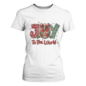 Jesus Christmas T Shirt For Women Joy To The World TS14 White Print Your Wear